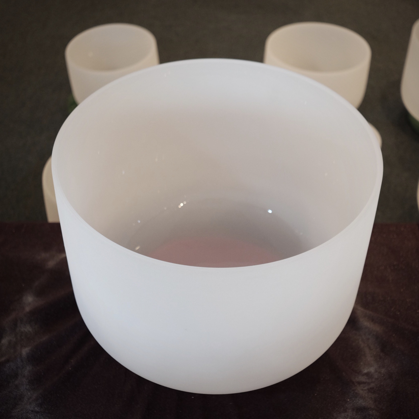 6" D, Quartz Crystal Singing Bowl - for sale at Skinny Beats Sound Shop - Asheville, NC