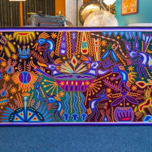 Huichol Artwork - "Greetings" (out of stock)